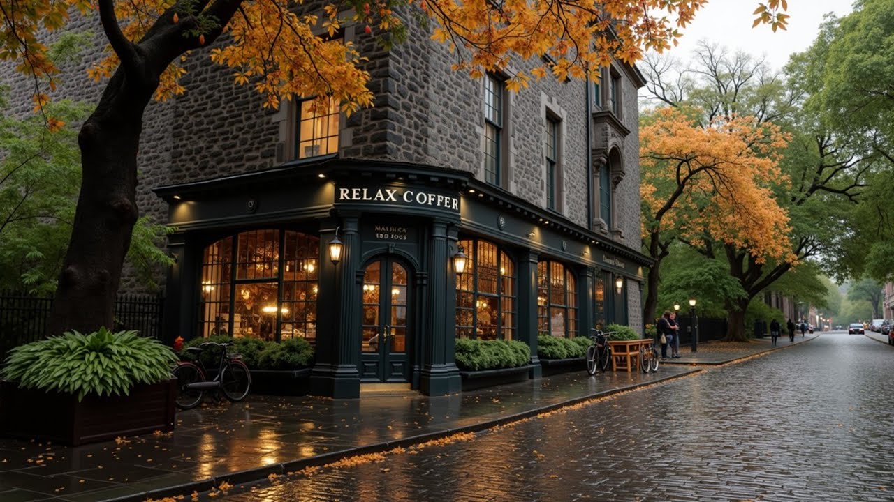 Relaxing Jazz Cafe Radio 🍂 Smooth Jazz for Coffee Lounge Vibes & Study Music