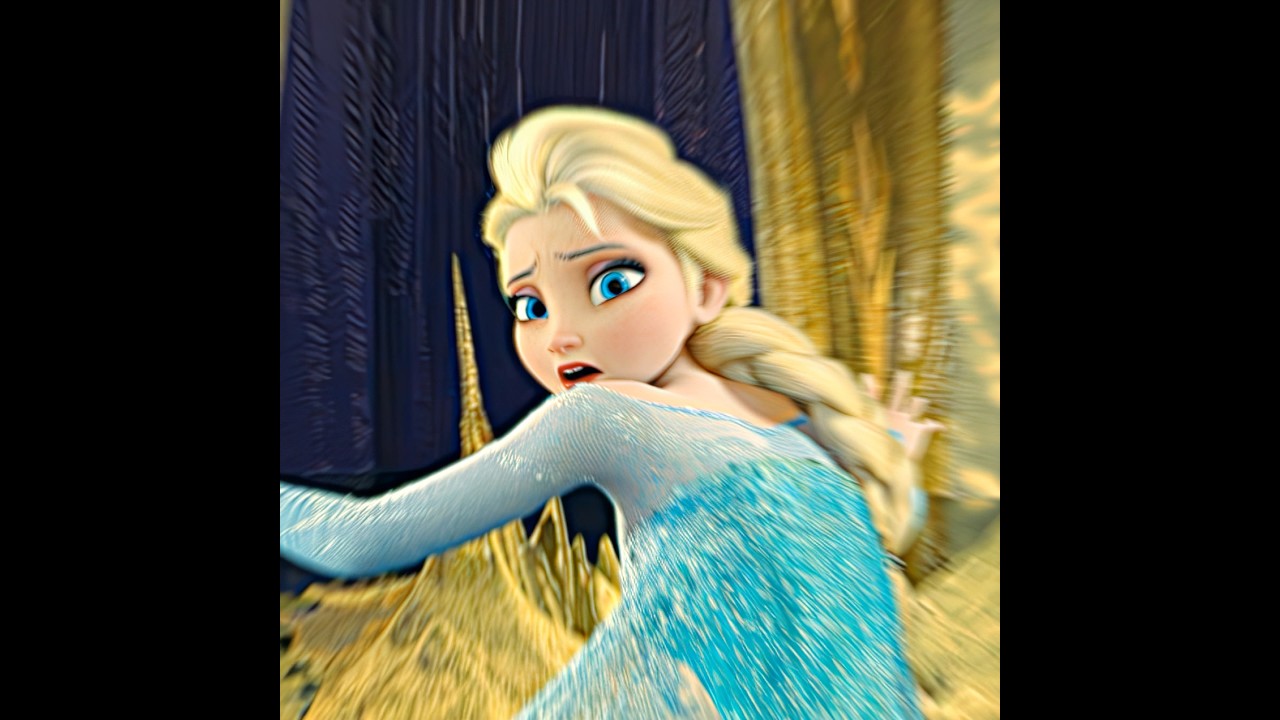 Elsa shows her scary ice powers | Frozen | #shorts #edit #movieedit