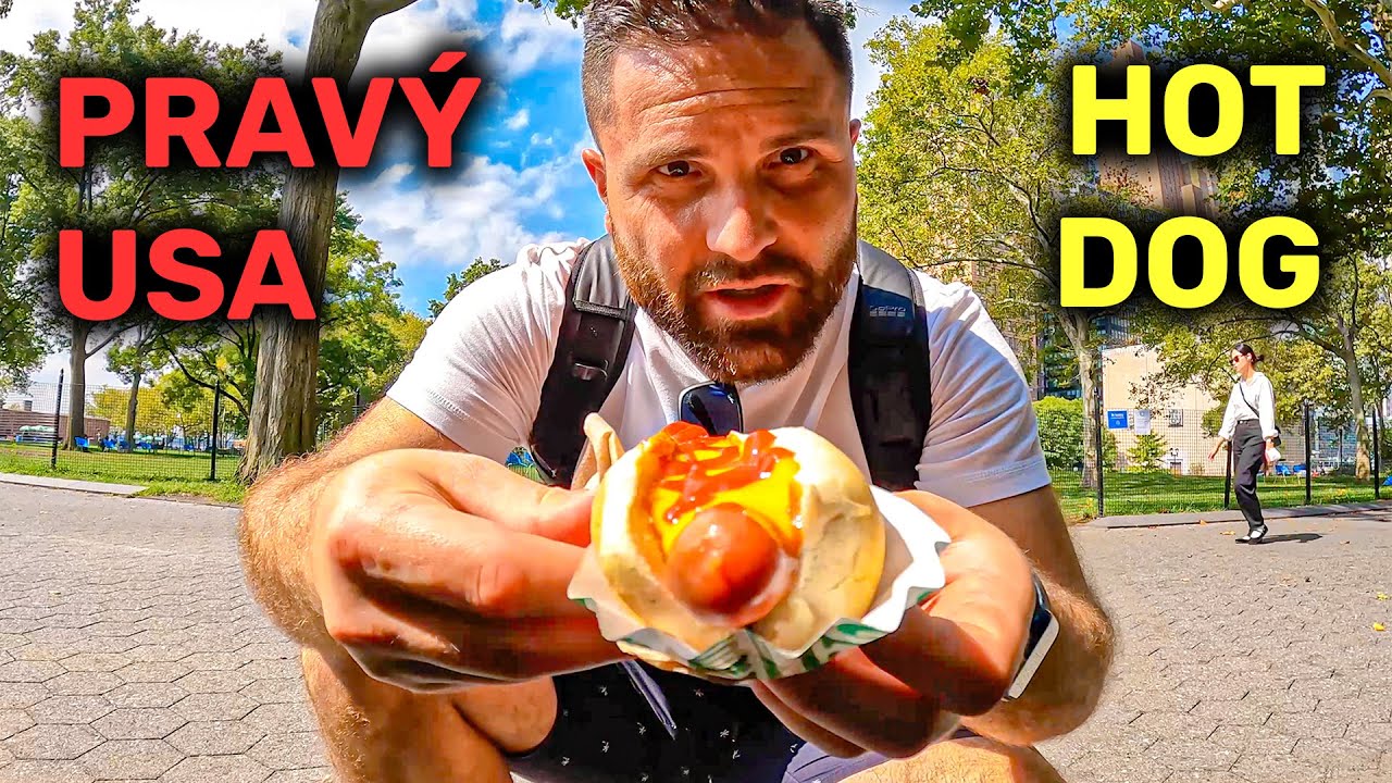 AKO CHUTÍ PRAVÝ NEW-YORSKÝ HOT-DOG? | New York vlog slovensky cesky sk cz video 4K