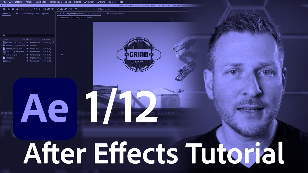 Die Benutzeroberfl&auml;che in After Effects - Beginner Tutorial / deutsch |&nbsp;Adobe DE