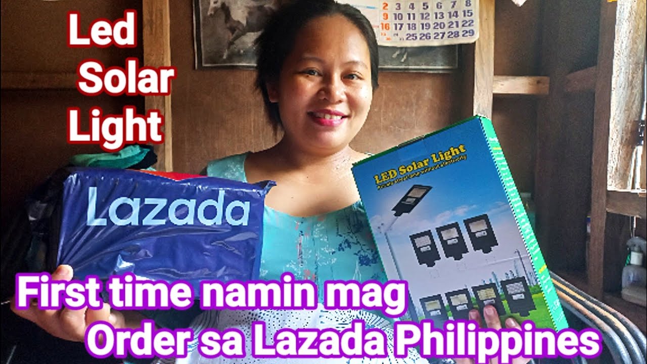 UNBOXING LED SOLAR LIGHT FIRST TIME SA LAZADA PHILIPPINES @crissy88rupintz57