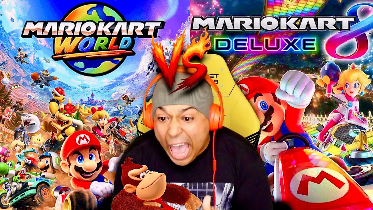 PLAYING MARIO KART WORLD AND MARIO KART 8 WHICH ONE IS BETTER? AND YES DONKEY WAS A PROBLEM!! 2026