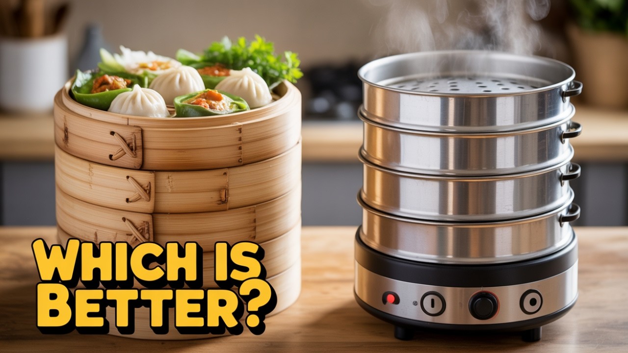 🎋⚡ Bamboo vs Steel Steamer: Which One is BEST for you?