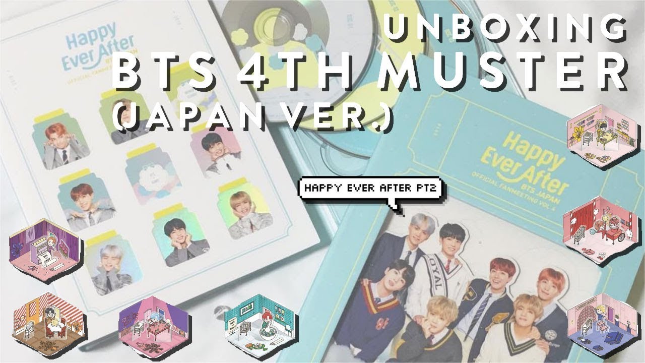 UNBOXING BTS 방탄소년단 4TH MUSTER HAPPY EVER AFTER (japan ver)!! ✩