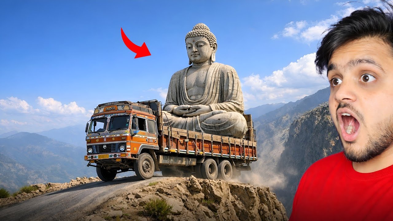 Delivering the World’s Biggest Buddha Statue on a Truck 😱