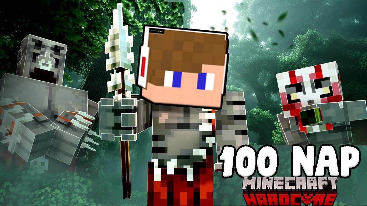 100 NAPIG KANNIBÁL VOLTAM A MINECRAFT-BAN! 😱