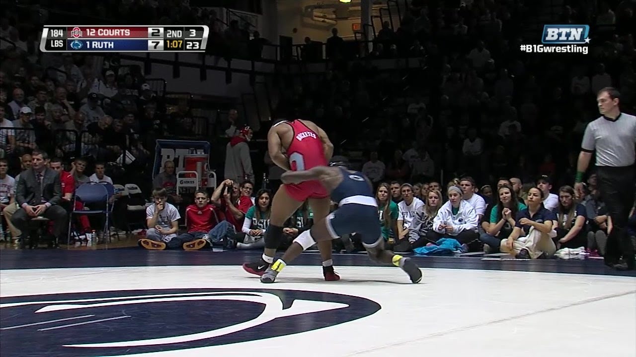 Big Ten Rewind: 2013 Wrestling - 184 LBs -  Ohio State's Kenny Courts vs. Penn State's Ed Ruth
