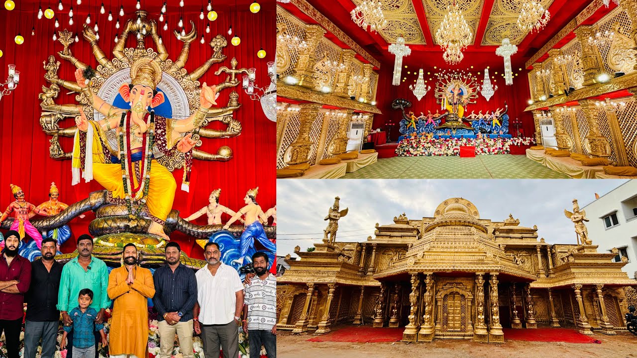 Panchamukhi Youth Association Ganesh 2024 | Risala Bazar Bolaram | Organiser Lallu KK Decorators