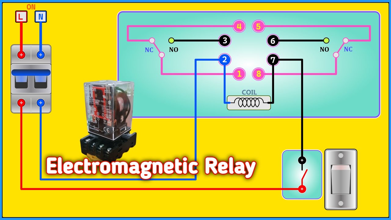 8 Pin Electromagnetic Relay Wiring Diagram