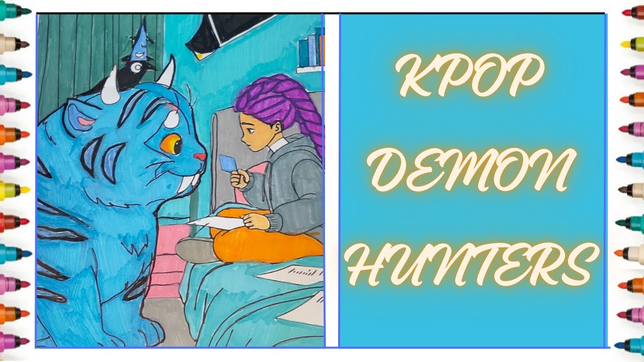 KPop Demon Hunters New Coloring Pages / Meeting with Derpy Tiger / NCS