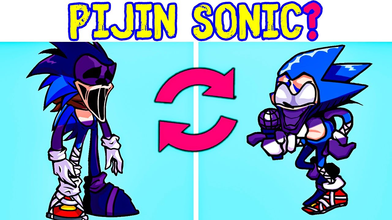 Pibby Sonic + Majin Sonic = Pijin Sonic? FNF Swap Characters (Friday Night Funkin Swap Heroes)