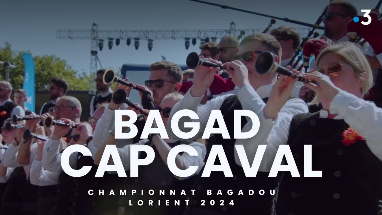 Bagad Cap Caval (Plomeur) au championnat 2024 des bagadoù de Lorient