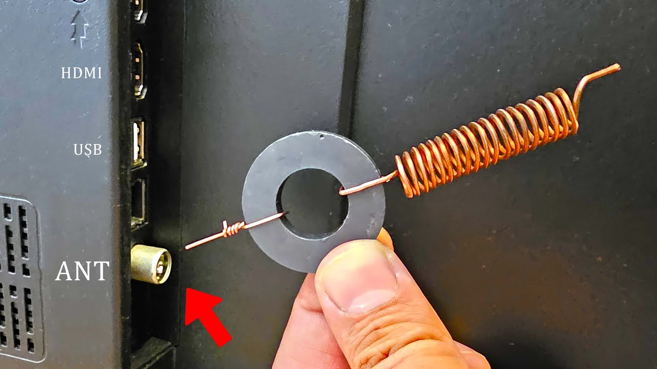 Handmade TV Antenna with only one Magnet
