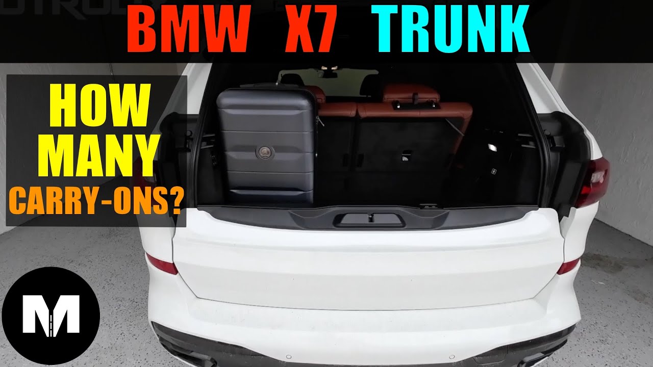 Багажник BMW X7: сколько ручной клади в него поместится?