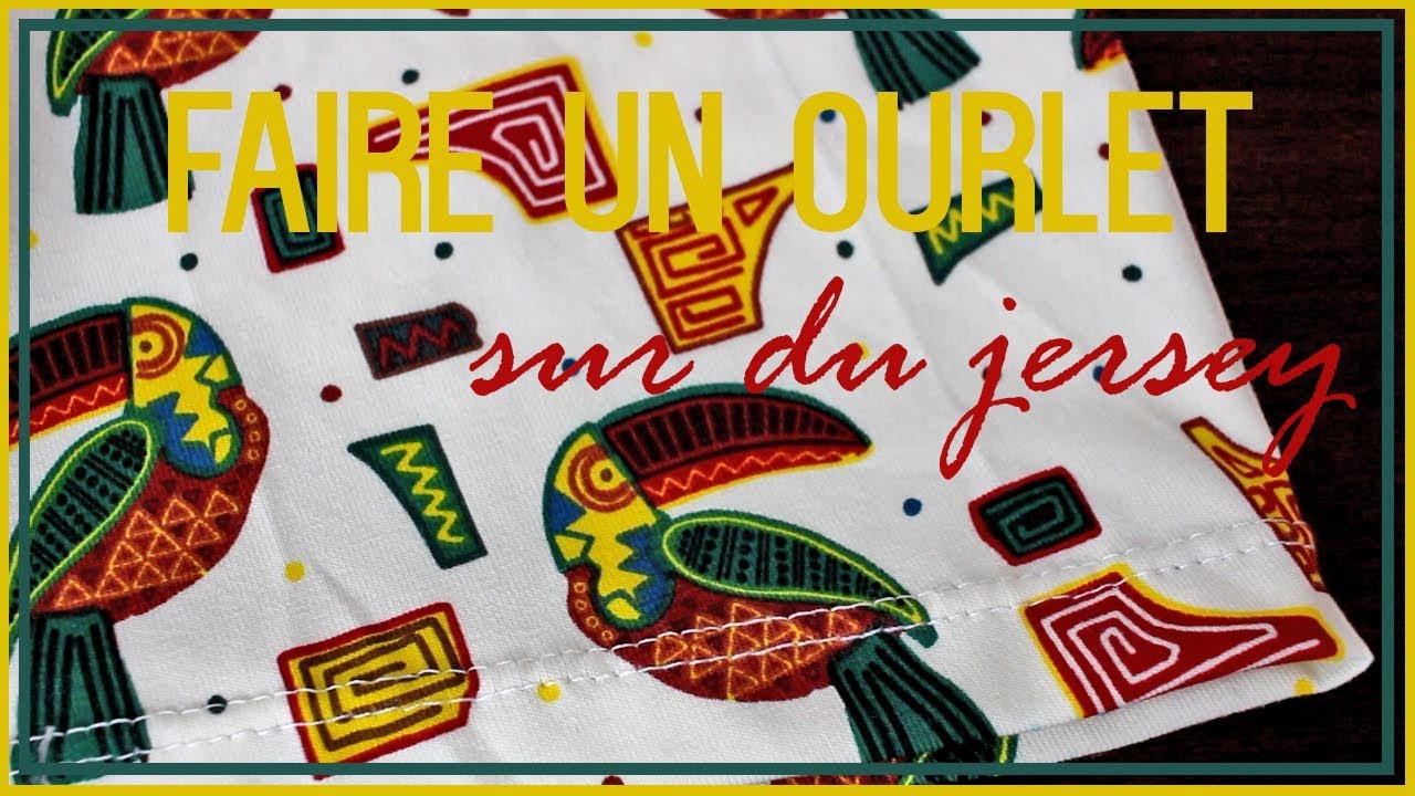Leçon Couture n°6 - Faire un ourlet sur du jersey - Boxer homme | Cecile