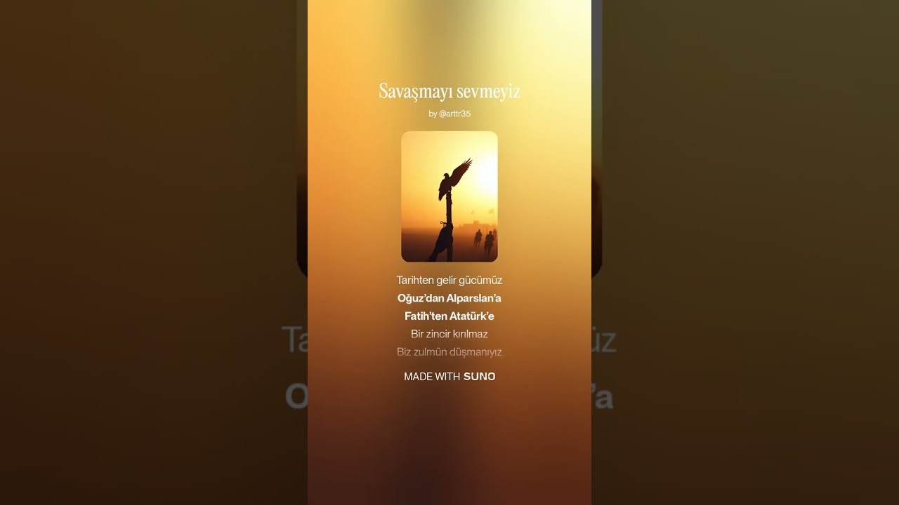 Savaşmayı sevmeyiz