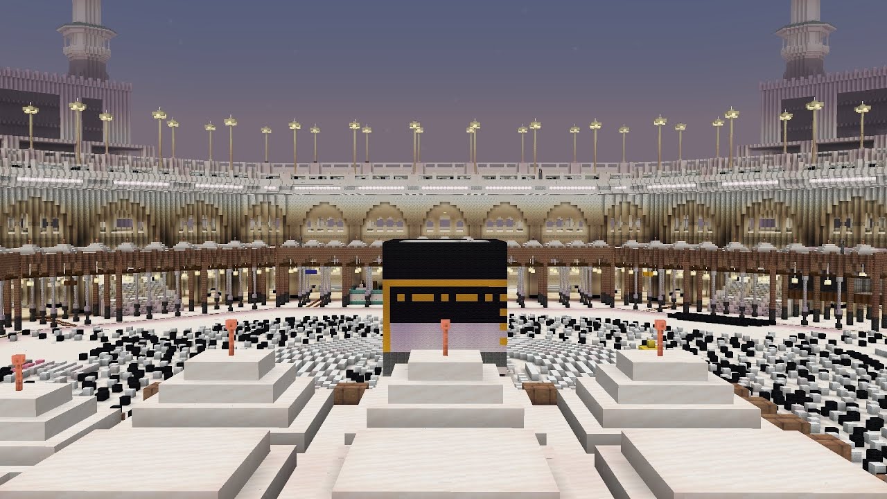Eid Al Adha 1446 Makkah In Minecraft, ماين كرافت مكة