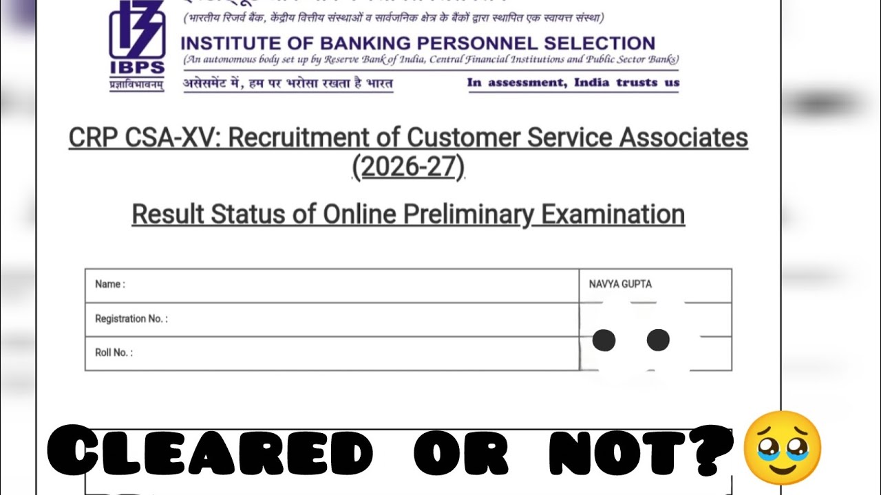 My ibps clerk prelims result ❤️‍🩹💥#bankexam #ibpsclerk2025 #result #ibpsclerk #trending #viral #fyy 