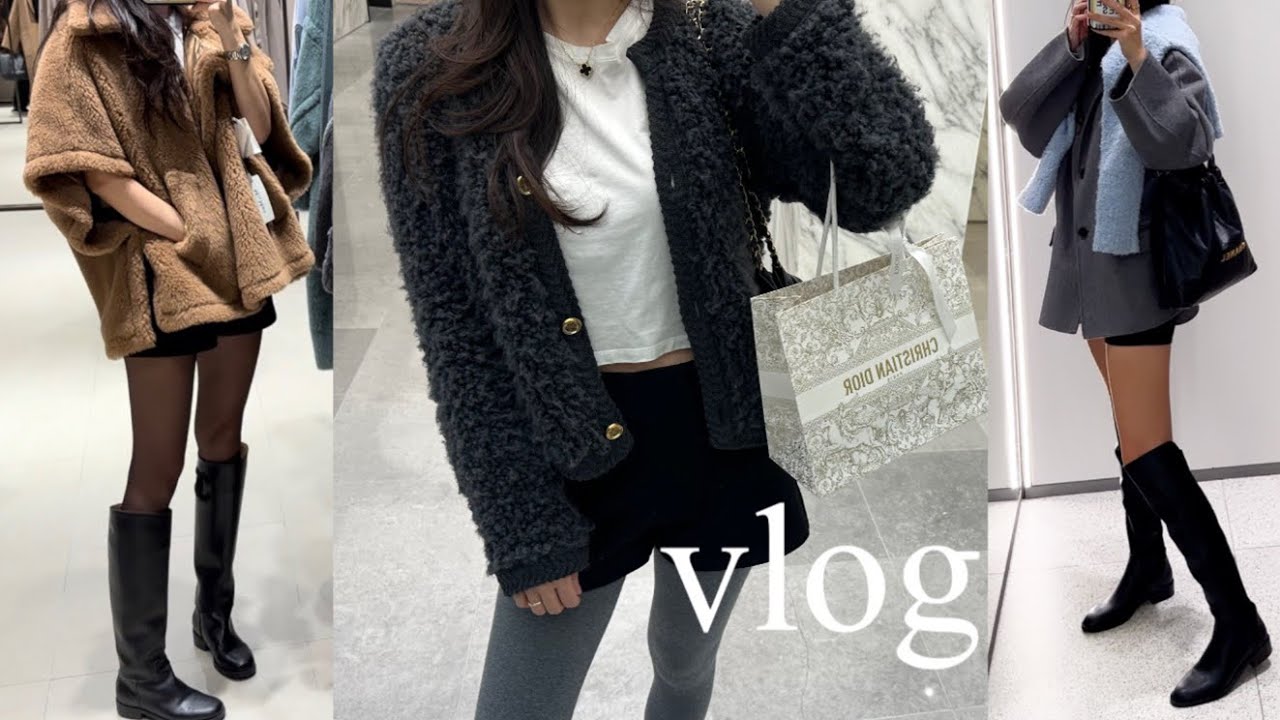 vlog_ 뽀글이에 환장한 나날들🧸 막스마라 테디 케이프 코트 구입기, 코스 COS & 자라 ZARA 신상 하울, 네버엔딩 월동준비☃️, 마뗑킴, 마시모두띠, 쇼핑브이로그