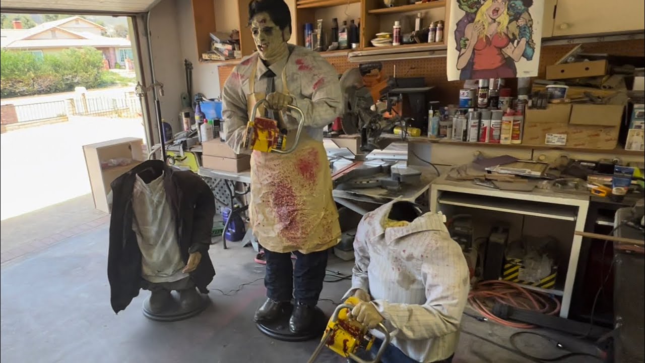 Repairing a gemmy leatherface and more gemmy pick ups