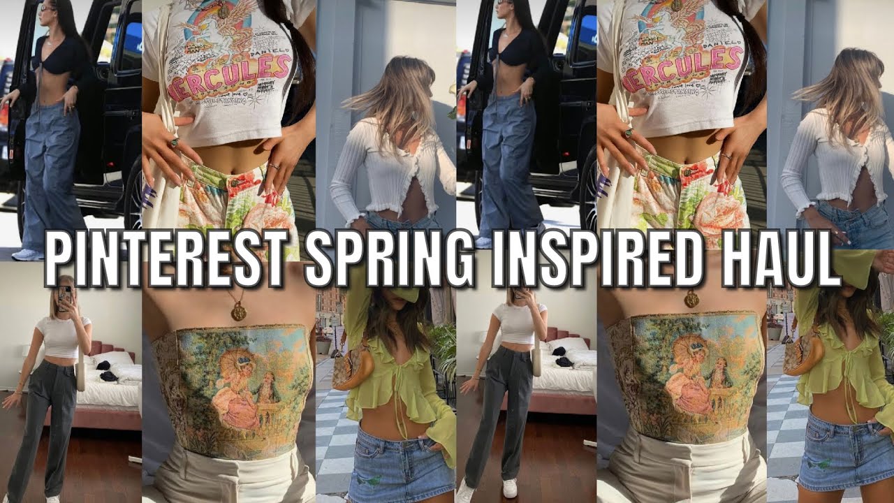spring tryon clothing haul *PINTEREST INSPIRED*