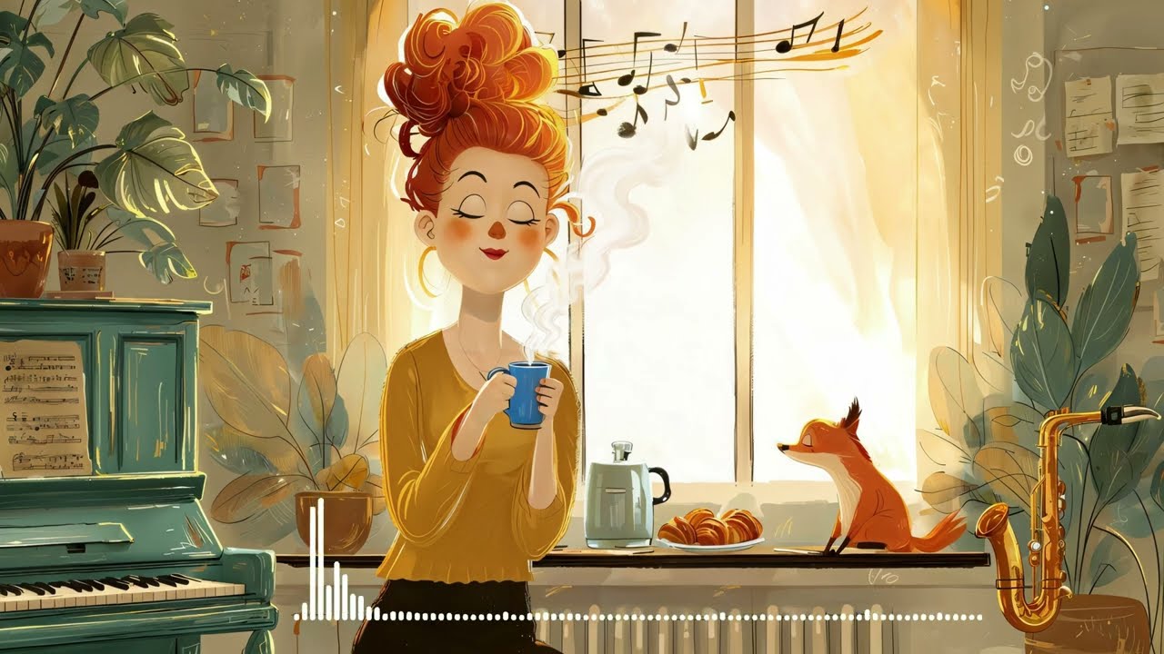 SOFT SWING JAZZ ☕ Relaxing Home Café Music for Study, Work & Coffee Time