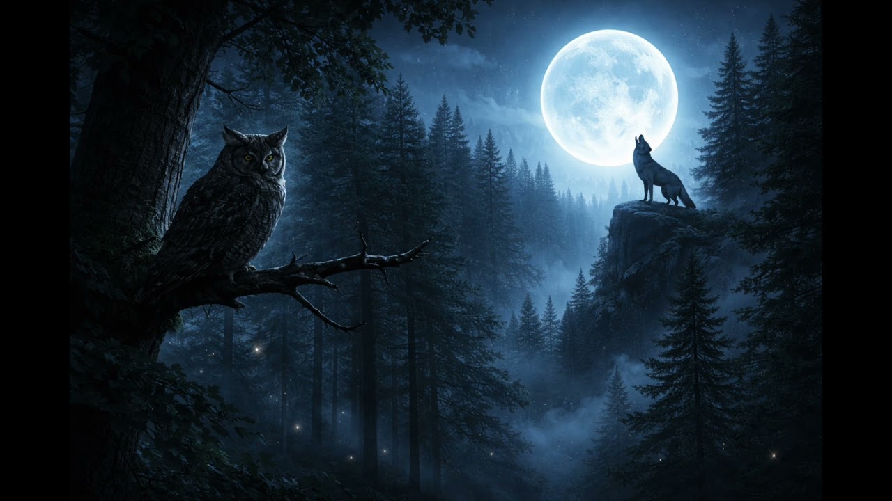 Lonely Moon Forest – Night Wilderness Ambience