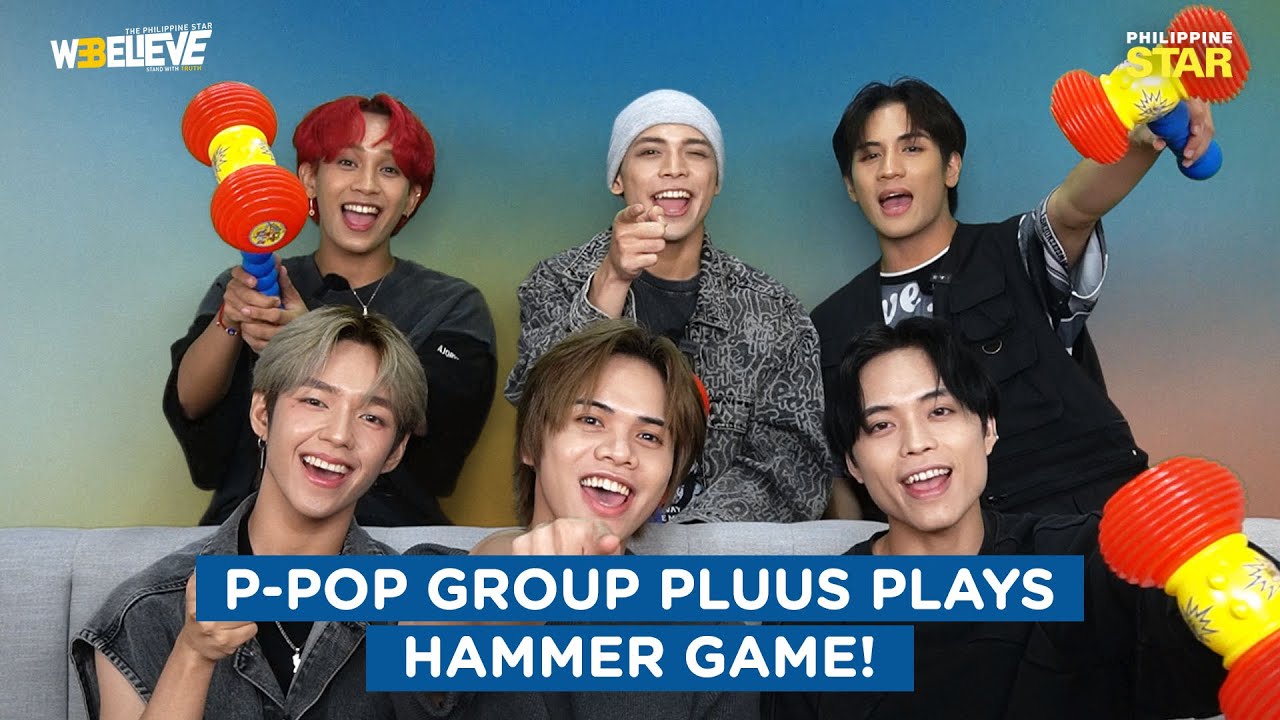 Get to know P-pop boy group PLUUS through this fun hammer game!