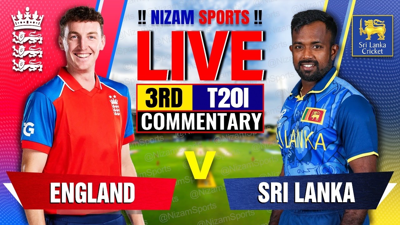 🔴Live: England vs Sri Lanka | 3rd T20I | Live Cricket Score & Commentary