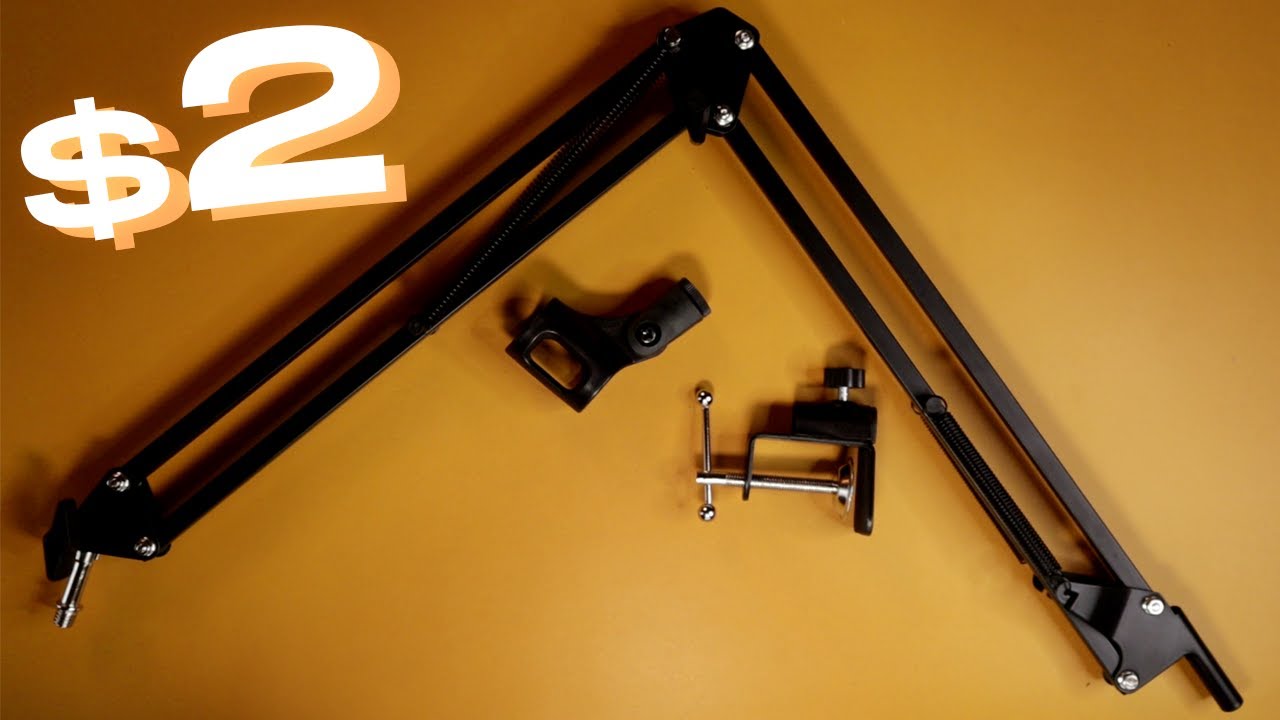 $2 BOOM ARM MICROPHONE STAND?!