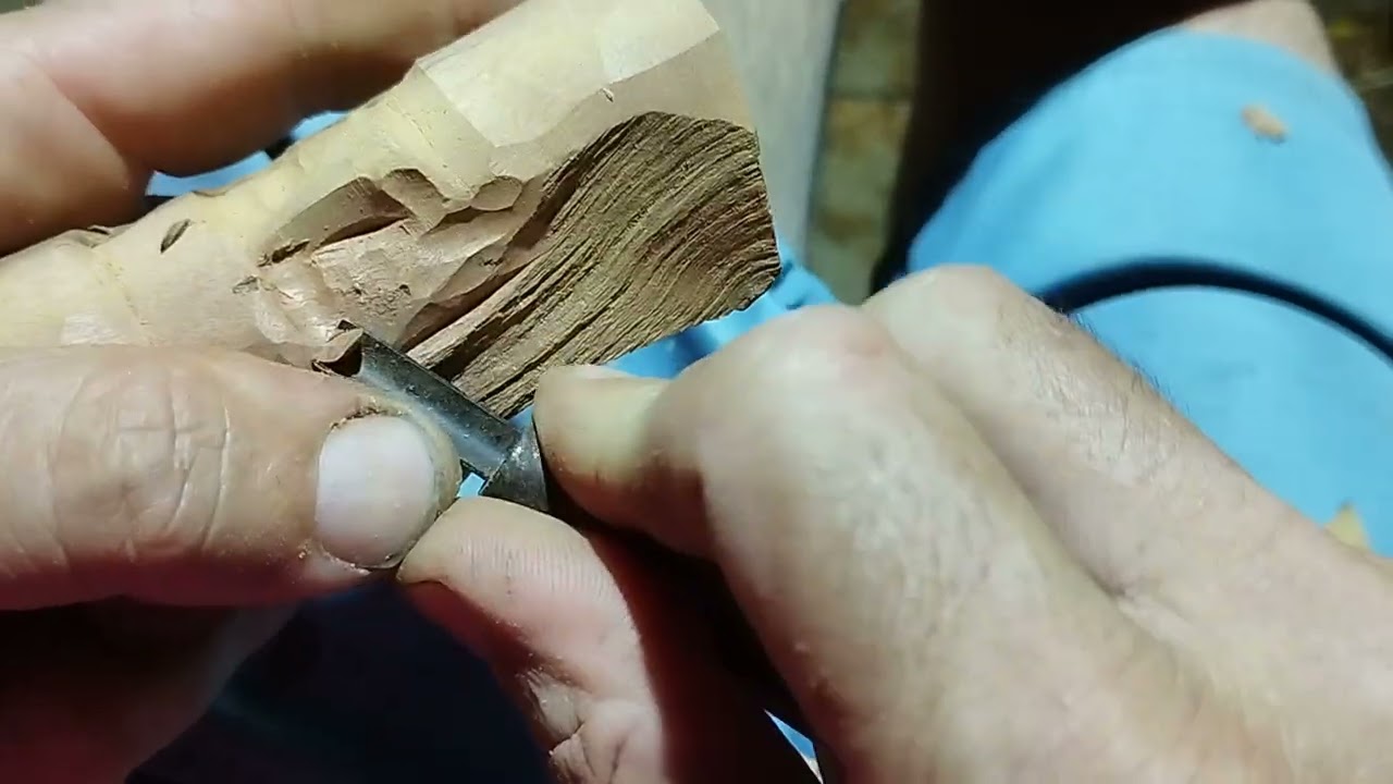 como fazer rosto de madeira artesão paraibano