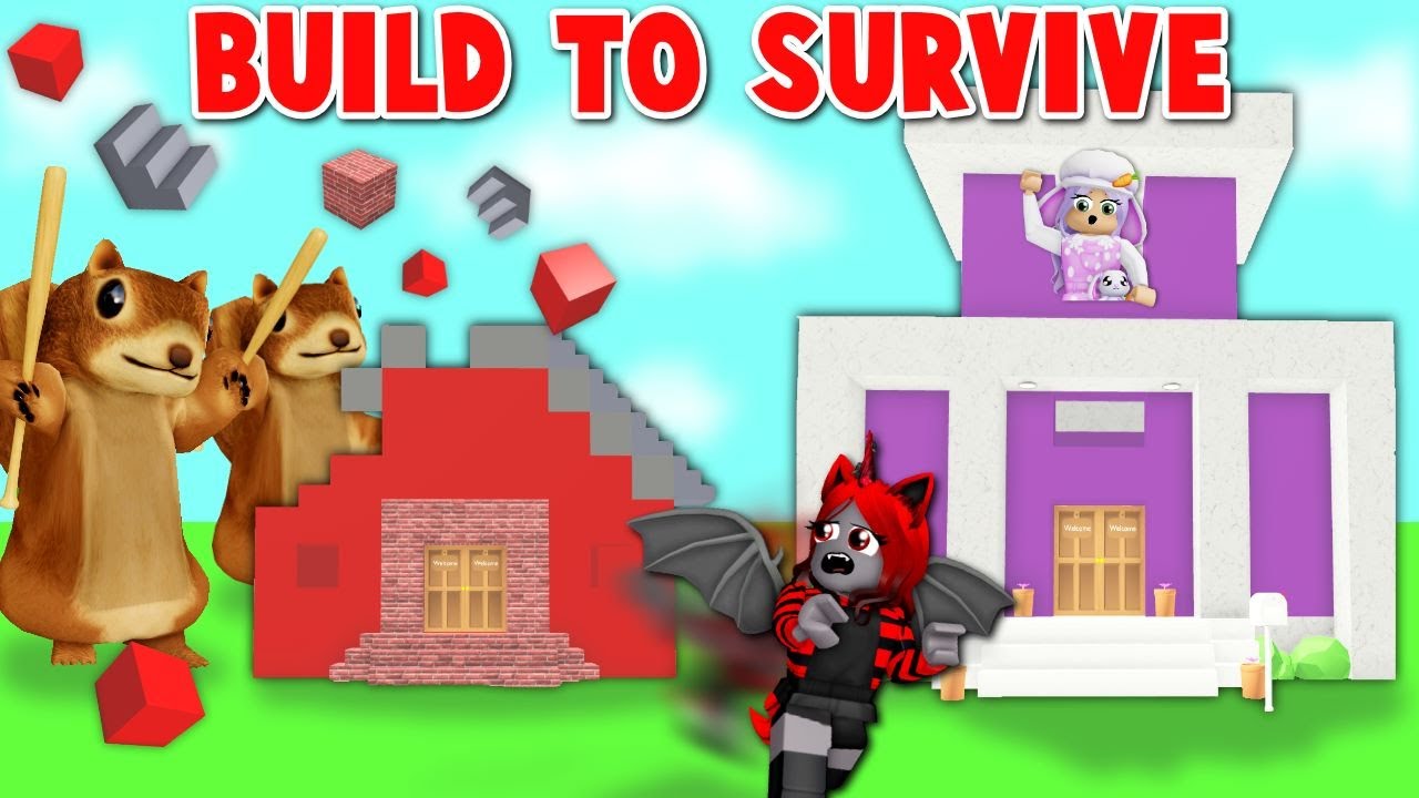 Build to SURVIVE CUTIE & MOODY HOUSE! | Roblox