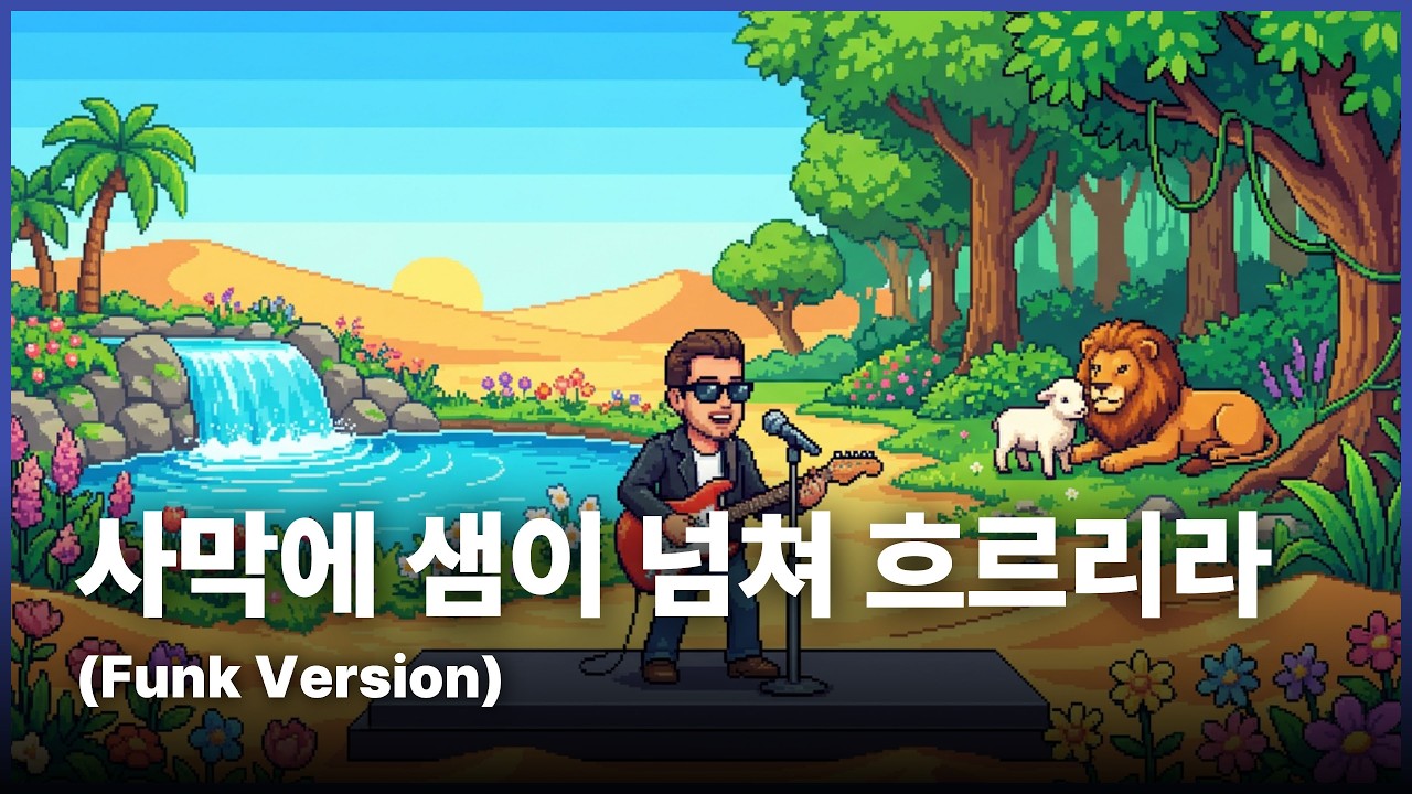 [👉풀버전듣기👈]천국 소망이 넘치는 찬양 | 사막에 샘이 넘쳐 흐르리라(Water Will Rush Through The Desert)(Funk Version)