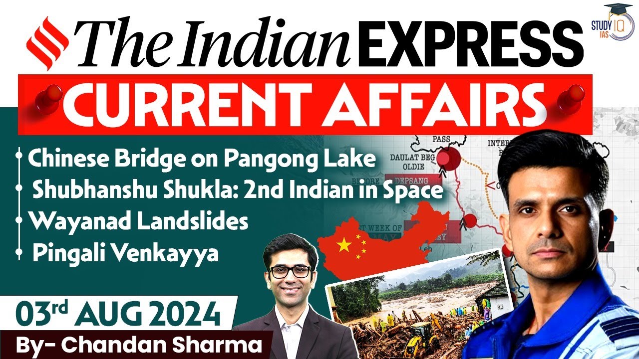 The Indian Express Newspaper Analysis | 3 August 2024 | Daily Current Affairs | By StudyIQ IAS