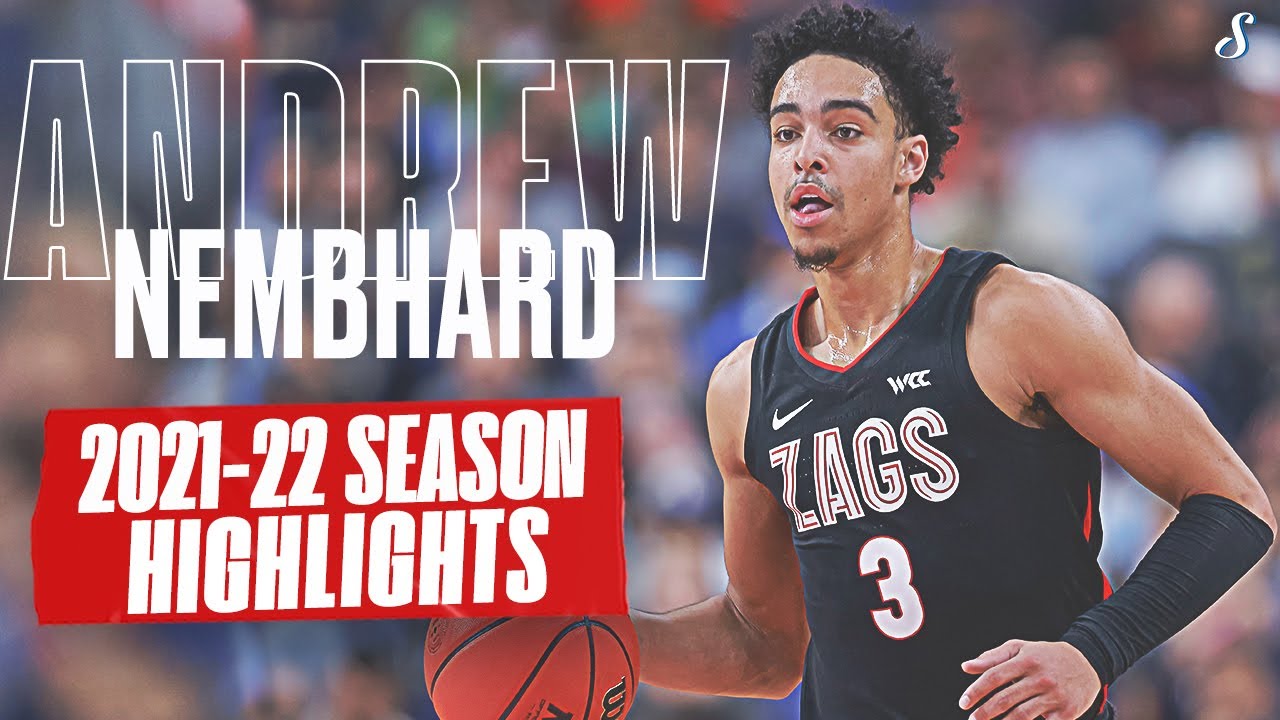 Andrew Nembhard 2021-22 Gonzaga Season Highlights | 11.8 PPG 5.8 APG 45.2 FG%