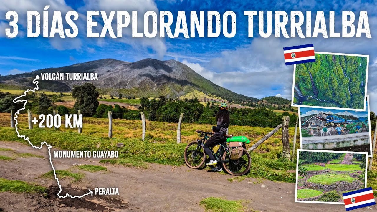 Acampando solo en el VOLCÁN TURRIALBA ⛺🌋 Bikepacking Costa Rica