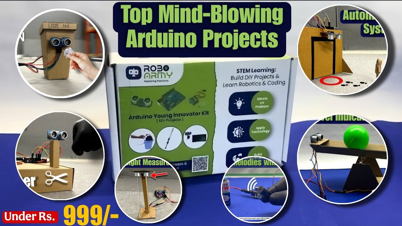 Top 10 Mind-Blowing Arduino Projects for Class 6 to 8 Students! 🔥 (Easy & Fun)