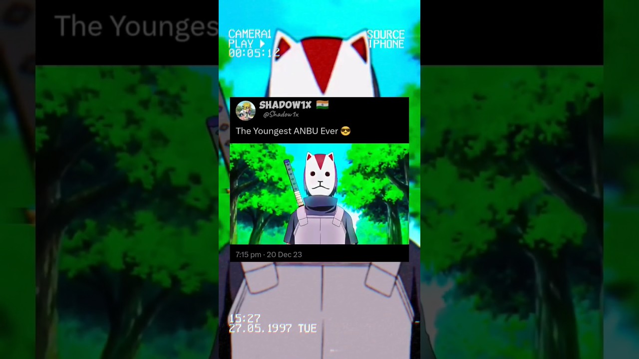 Itachi : The youngest ANBU Ever 😎