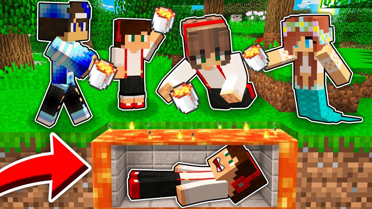 ZOSTAŁEM UWIĘZIONY W BUNKRZE POD LAWĄ PRZEZ RODZINĘ W MINECRAFT?! GPLAY & LAKI