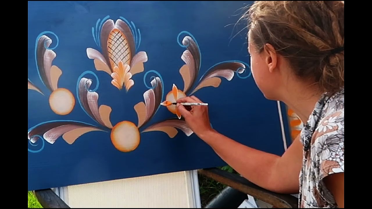 New big kurbitspainting for a cabin in the swedish fäbod 🌼✨️🌼