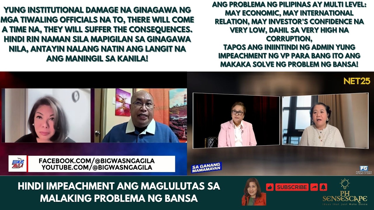 Hindi impeachment ang maglulutas sa malaking Problema ng Bansa