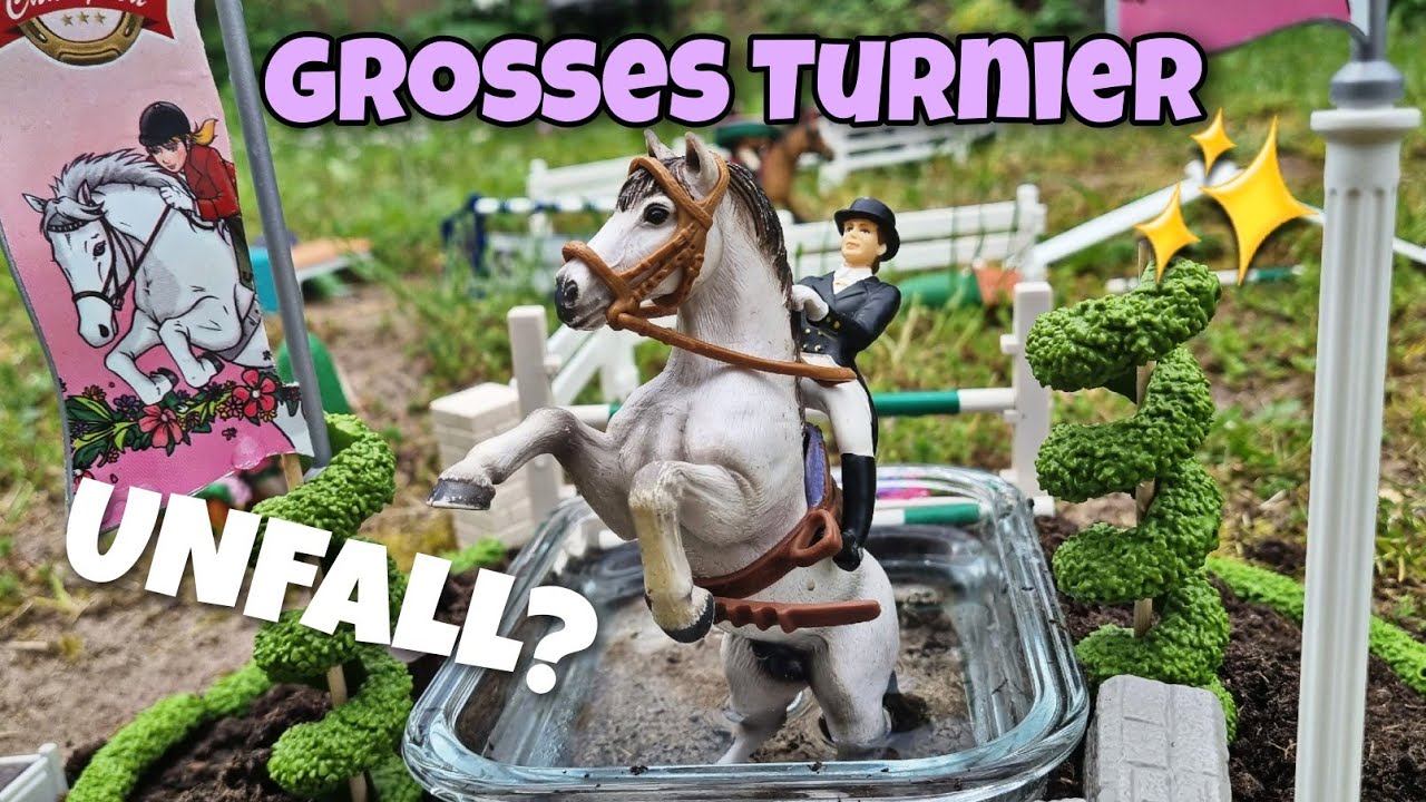 Das große Turnier|| UNFALL + ARZT?😱😳Schleich Pferde Video