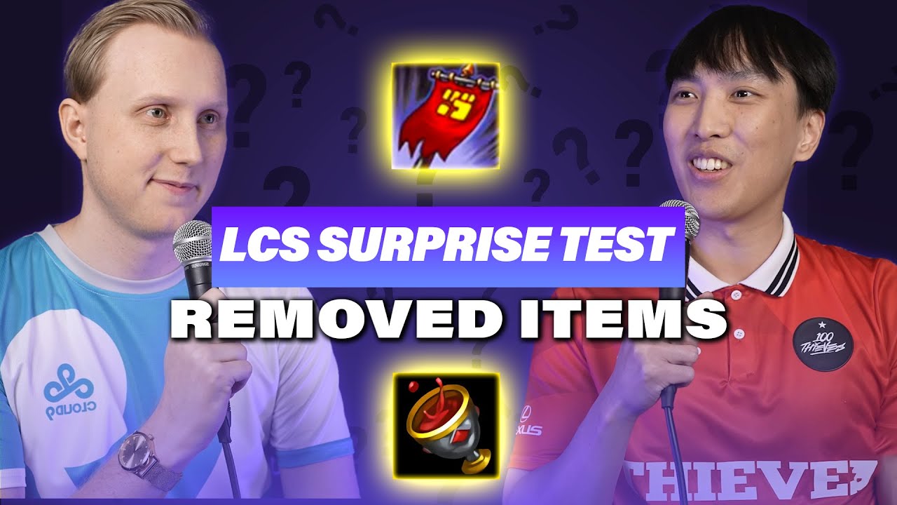 Can LCS pros name REMOVED LEAGUE OF LEGENDS ITEMS? - LCS Surprise Test