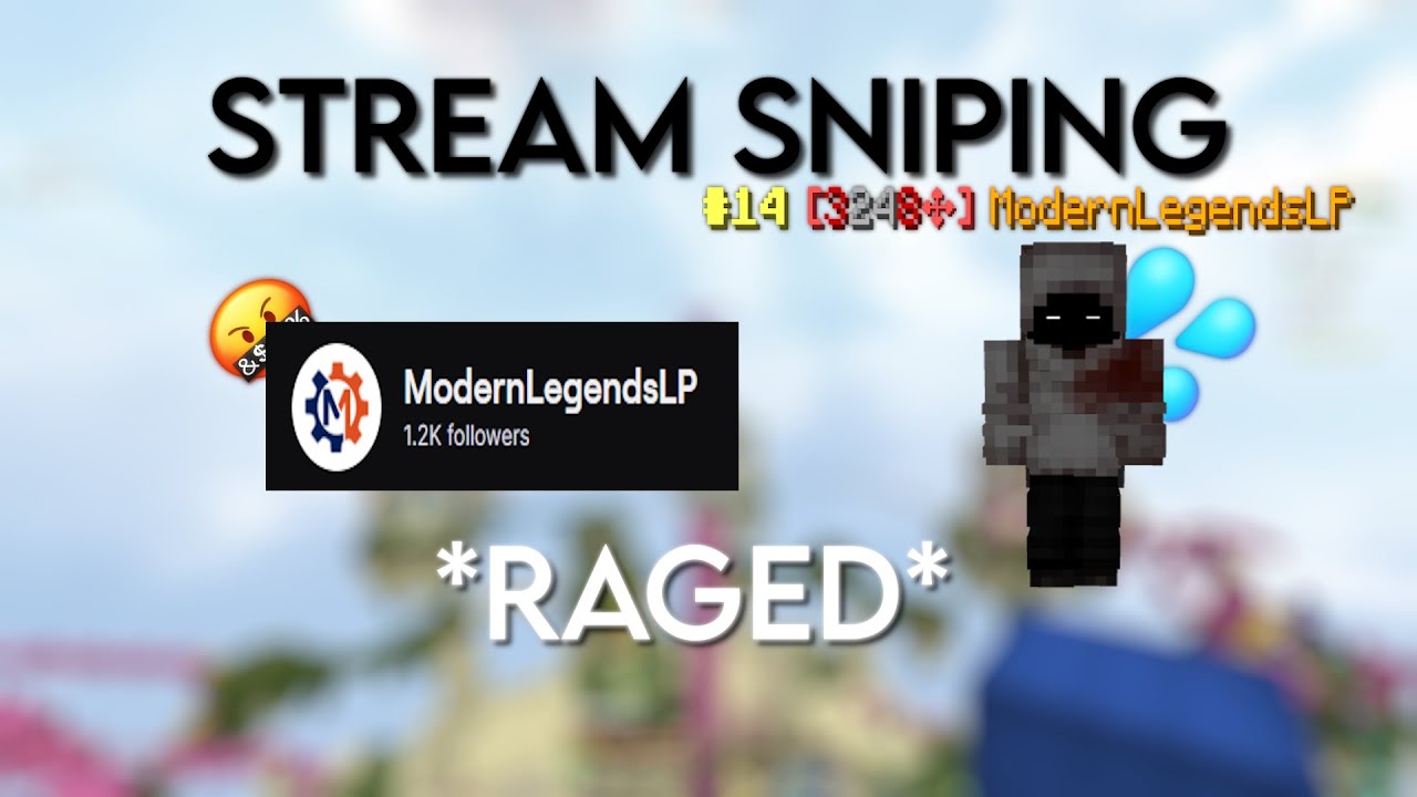 Legit Sniping 3300 ☆ Twitch Streamer *RAGED* | Stream Sniping