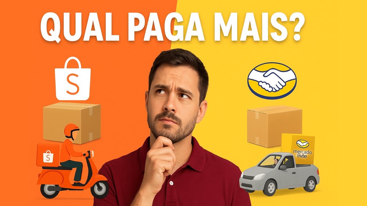 👉 Mercado Envios x Shopee Express: Qual compensa mais para entregadores em 2025? 💰🚗📦