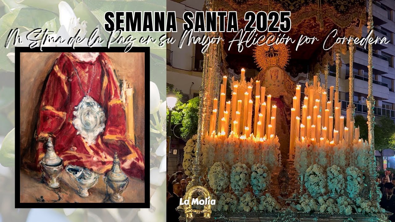 [4K] Mª Stma de la Paz en su Mayor Aflicción por calle Corredera (Jerez, domingo de Ramos 2025)