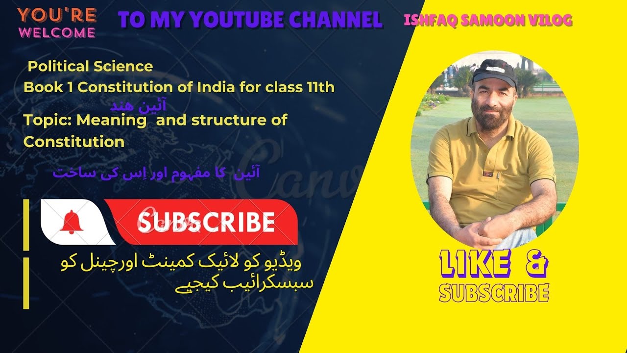 Constitution of India meaning and structure! By Ishfaq Sir!