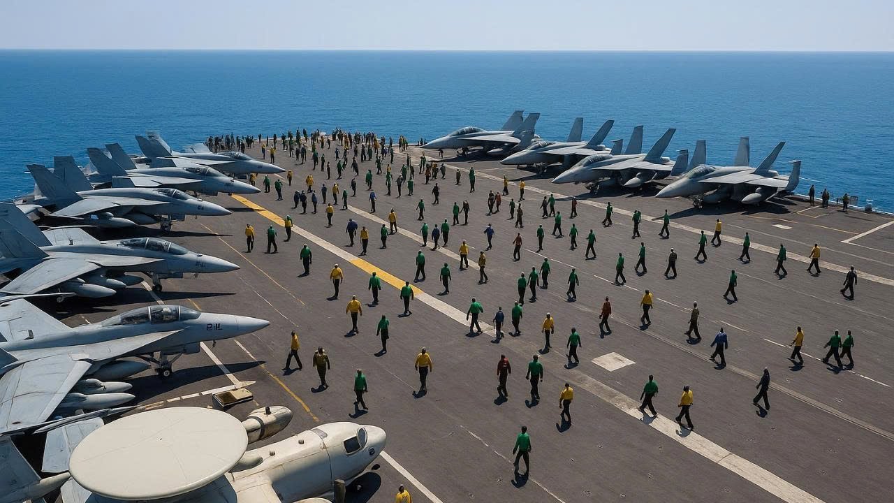 EXKLUZ&Iacute;V BELSŐ BEMUTAT&Aacute;S az USS GERALD R  FORD 5000 tenger&eacute;sszel  Rep&uuml;lőg&eacute;p hordoz&oacute; dokumentumfilm