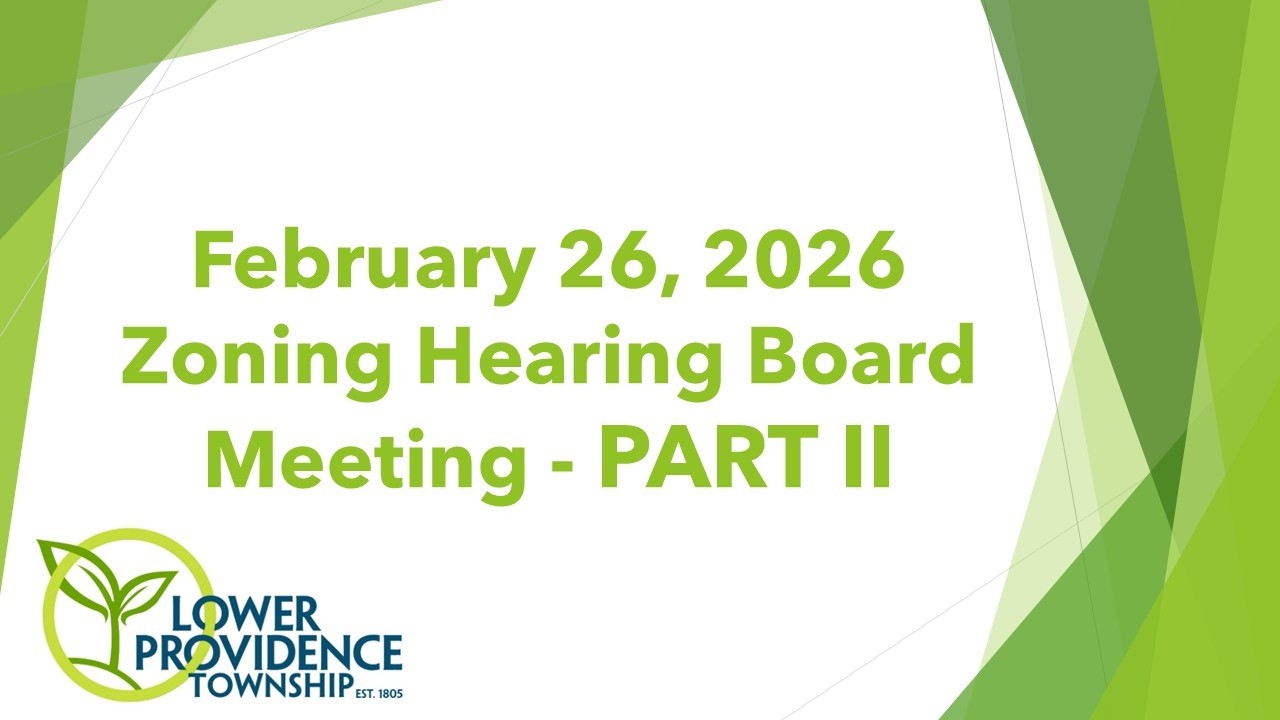 February 26, 2026 - Zoning Hearing Board PART II