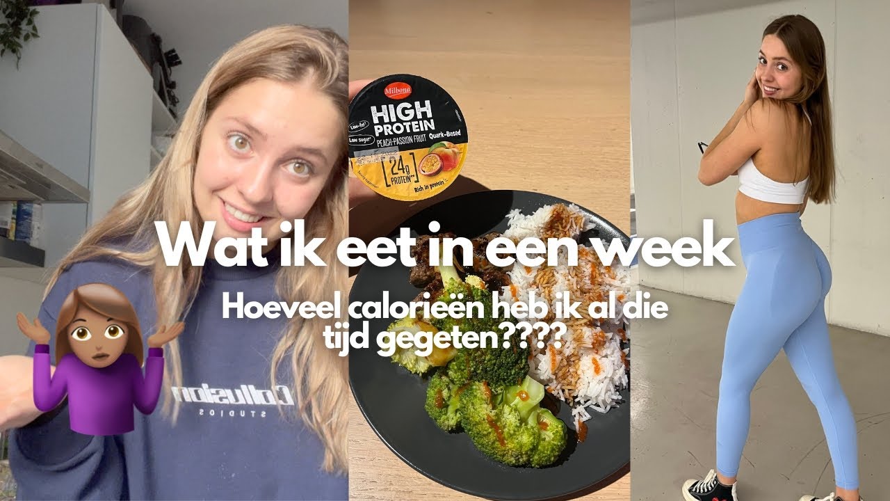 Ik ga weer beginnen met calorieën tracken... *wat ik eet in een week*